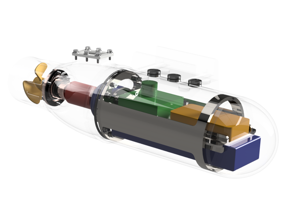 DUCK_ASSY_4 v61_3 CAD Model of Electromechanical Device